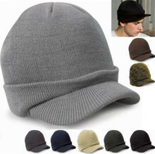 Men Winter Autumn Warm Knit Newsboy Cabbie Brim Hat Golf Trucker Army Cap Beret