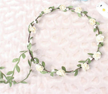 Girl Children Boho Fairy Blossom Flower Leaf hair headband Tiara Garland Wreath