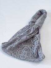 Women Bohemian BOHO Net Lace Wide Hair Bandana Wrap Head band headband Scarf Narrower in Grey