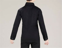 Page Boy Children Party Wedding Long sleeves Plain Black Formal Shirt