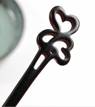 1x Women ebony wooden Oriental Updo Bun Styling boho hair Pin Stick Chopstick