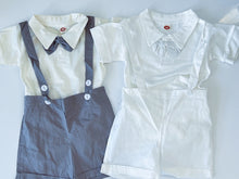 Boy Baby Children Short Sleeves Wedding Formal Romper Shirt Pants Outfits suits