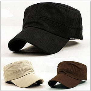 Women Men father's day Flat Top Cotton Military Sun Outdoor Travel golf Cap Hat