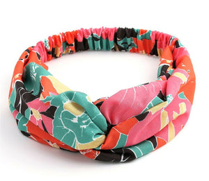 Women Boho Bohemian Cross Twist hair head headband band Scarf Wrap Bandana