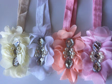 Baby Girl Floral Headband Set - Pearl & Rhinestone Flower Design for Special Occasions