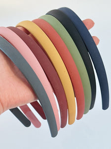Women Girl School Matte Polished Simple Plastic Hair head band headband Hoop