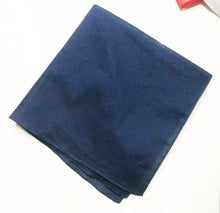 Women Men Retro Hip hop Cotton biker dance Paisley Bandana Hair Headband Wrap Solid Navy blue
