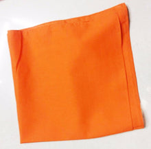Women Men Retro Hip hop Cotton biker dance Paisley Bandana Hair Headband Wrap Solid Orange