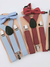 Children Party Costume Wedding Pants Dots Kids Suspender Brace Belt Clip Bowtie