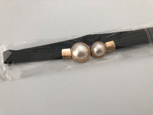 Women Gemstone Pearl Retro Elastic Stretchy Dress Narrow Slim Waist Belt Band