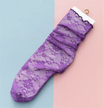 Women Girl Fancy Fairy Retro Loose Lace Ruffle frilly princess Short Socks Tube
