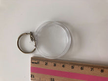 2x Small Plastic Photo Frame Name Tag Key Ring Key chain Holder Novelty Gift