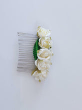 1 Women Girl Dance Wedding Bride Party Artificial Flower Metal hair Comb Pin