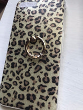 Lady Iphone 7 Plus 5.5” Leopard bling Ring Support TPU Case Protector Cover IPHONE 7 PLUS YELLOW LEOPARD