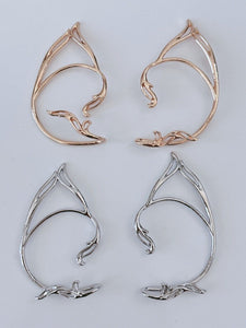 Halloween Metal Fantasy Fairy Elf Pointed Ear Cuff Hook On Tip Earring One Side