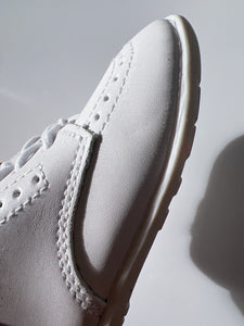 Baby Boy White Black Wedding Formal Party Synthetic leather Rubber Bottom Shoes