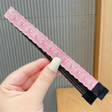 Girl Kids Cute Retro Stick On Cotton Light Embroidery Hair Headband Head band