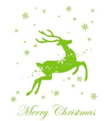 Merry Christmas XMAS Deer Removable Art Vinyl Window Door Sticker Wall Decor