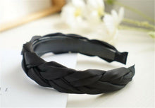 NEW Women Girls Retro Boho Braided Satin Wide Hair Headband Head Wrap Band Hoop