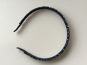 Women Lady Girl Bling Shiny Crystal look Bead Party Headband Hair Head Band Hoop