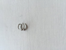 Women Lady Surgical 316L Hoop Fake Side Earrings clip on no ear piercing hole 1 PIECE SILVER COLOR