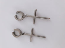 Mans Magnetic Titanium plated Fake Earrings clip on no ear piercing hole Hoop