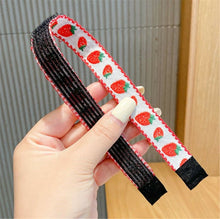 Girl Kids Cute Retro Stick On Cotton Light Embroidery Hair Headband Head band