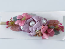 Kid Girl Children Lace Pearl Flowers Elastic Birthday Hair Head band Photo Prop