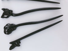 1x Women ebony wooden Oriental Updo Bun Styling boho hair Pin Stick Chopstick