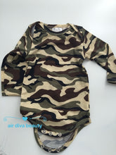 Boy Kid Baby Army Military Party Camouflage Green Camo Romper Bodysuit PROP