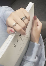 Women Lady Girl 925 Silver Braided or Pearl Open Adjustable Ring band Gift her