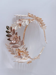 Women Boho Metal Olive Leaf Forehead Party Crown hair head band headband Tiara