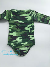 Boy Kid Baby Army Military Party Camouflage Green Camo Romper Bodysuit PROP