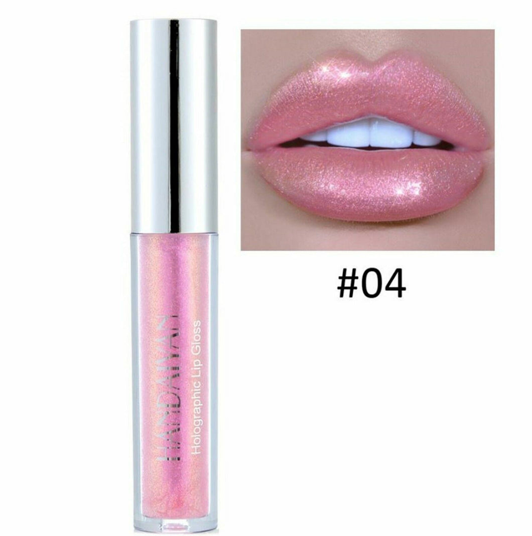 Metallic Shiny Glitter Holographic Mermaid Lip Gloss Liquid Lip stick Makeup