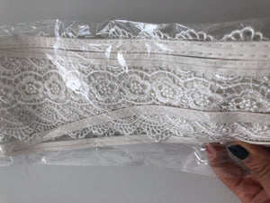 Women Lady Crochet Lace Retro Bowknot Trim Elegant Dress Party Waist Belt Band