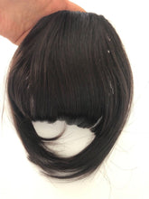 Women Girl Party Clip on Blunt Bang Front Fringe only Hair extension Wigs Piece