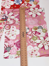 5x Craft Japanese Pattern Fabric Cloth Pieces Sewing Patchwork Wrap Material
