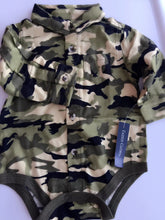 Girl Boy Kid Baby Army Military Party Camouflage Green Camo Romper Bodysuit NB:newborn