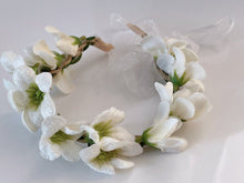 Women Flower Girls Boho Party Leaf orchid Braided hair headband Garland Tiara