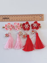 Girls Kids Children Chinese Japanese QIPAO Kimono Han Costume match hair Clips