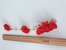 Women Girl Dance Rose Party Hair Band Wear Flower leaf Fascinator Clip Tiara