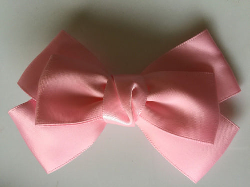 Girls Baby Kids Children School color Dance Bow Princess Satin ribbon hair Clip