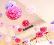 Wedding Party Honeycomb Flower Lantern Paper Pom Poms hanging Decor Decoration