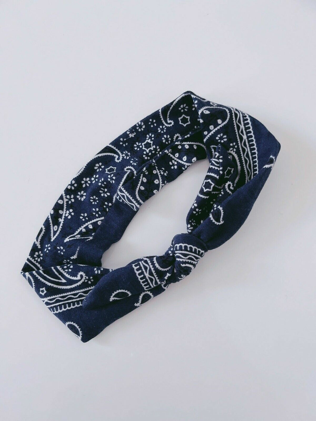 Women OR baby boho Hiphop Paisley Bandana Hair Band Bow knot Cotton Headband