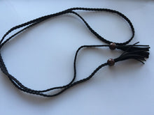 Women Lady Bohemian Boho Braid Long Suede leather Tassel Waist Belt Band Tie