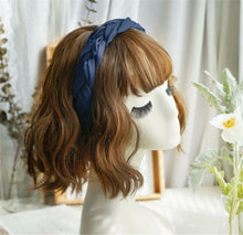 NEW Women Girls Retro Boho Braided Satin Wide Hair Headband Head Wrap Band Hoop