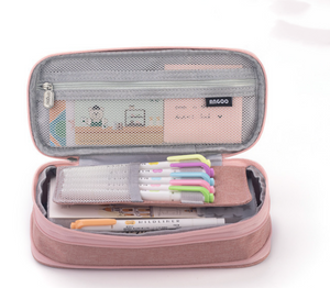 AU Large Capacity Smart Organise well Layer Pen Stationery Pencil Case Bag