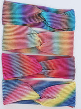 Women Cross Rainbow Colorful 70' 80' Bandana Turban Hair Wrap Head band headband