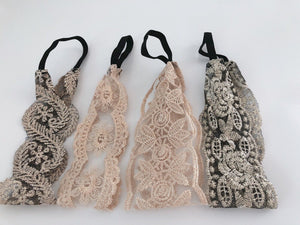 Women Girl Embroidery Boho Retro Lace Floral Headband Elastic Hair Head band