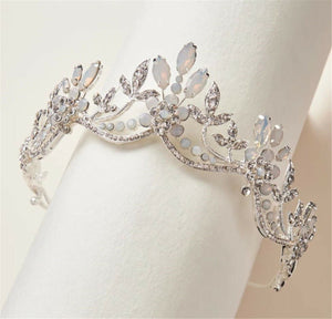 Women Bride Wedding Crystal Rose Gold Or Silver Proper Prom Tiara Party Crown